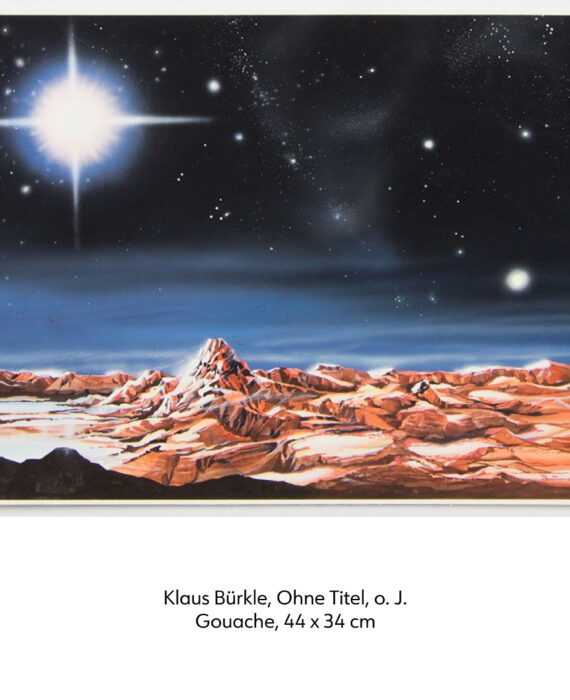 Klaus Bürkle, Ohne Titel, o.J., Gouache, 44 x34 cm