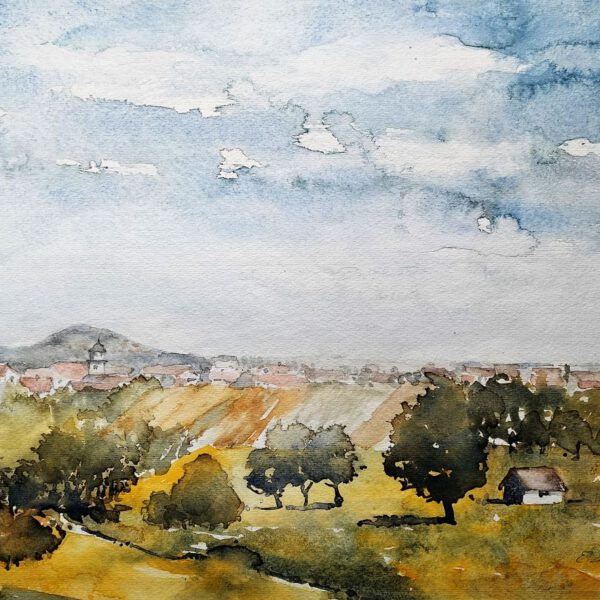 Bewerbung Nr. 2022-33 Wettbewerbsarbeit: "Frühling in Schlat" von Elfriede Eleuther