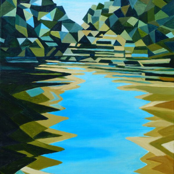 Bewerbung Nr. 2022-41 Wettbewerbsarbeit: "Am Fluss" von Monika Stahl