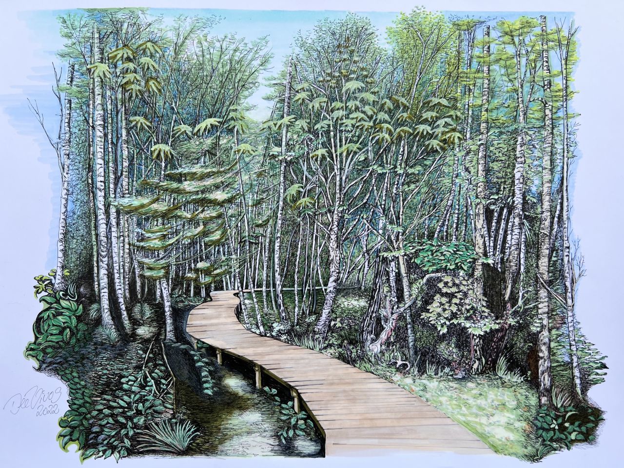 Publikumspreis 2022 - "Schwebender Pfad" von Doreen Meyer